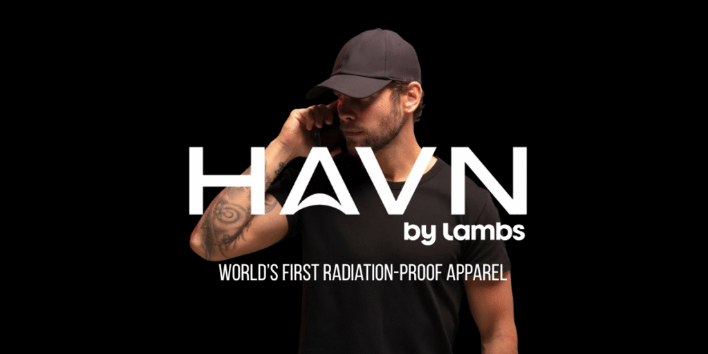 Person talking on his cellphone wearing HAVNwear WaveStopper Cap